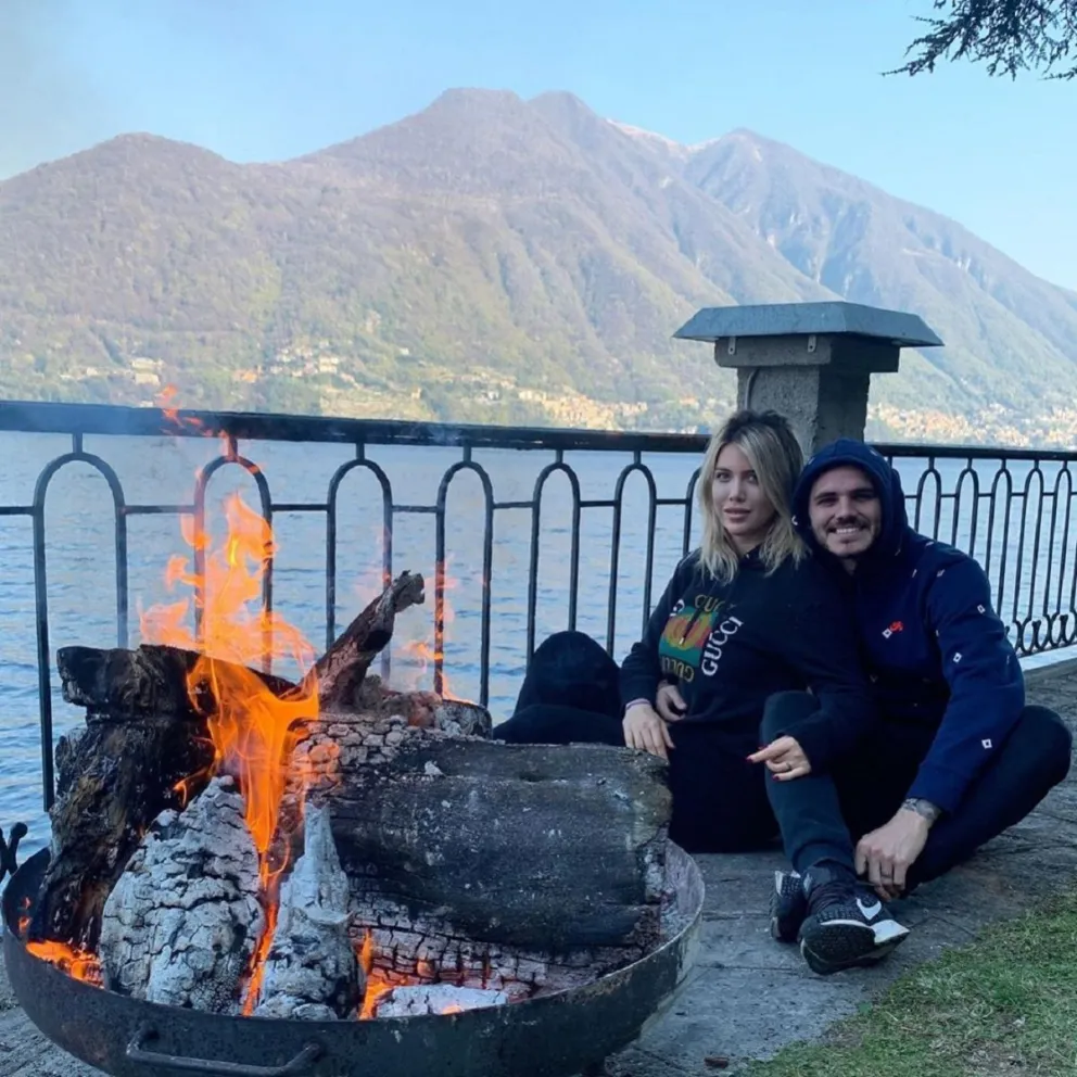 Wanda Nara y Mauro Icardi. Fuente: (Instagram)