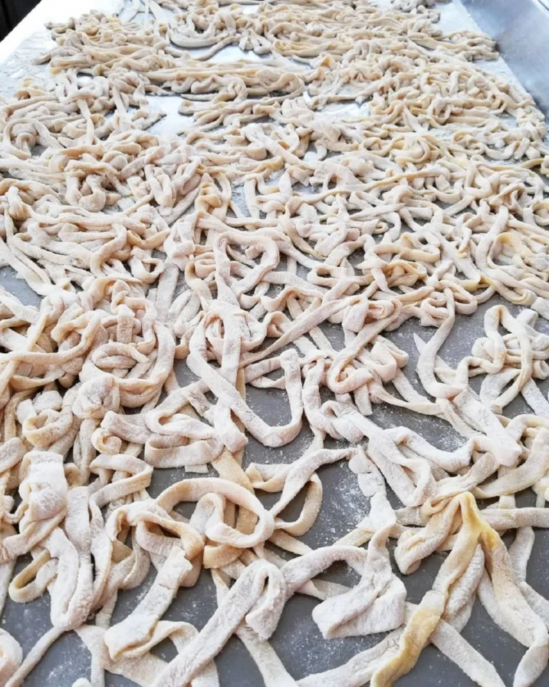 FIDEOS AMASADOS (Fuente: Instagram)