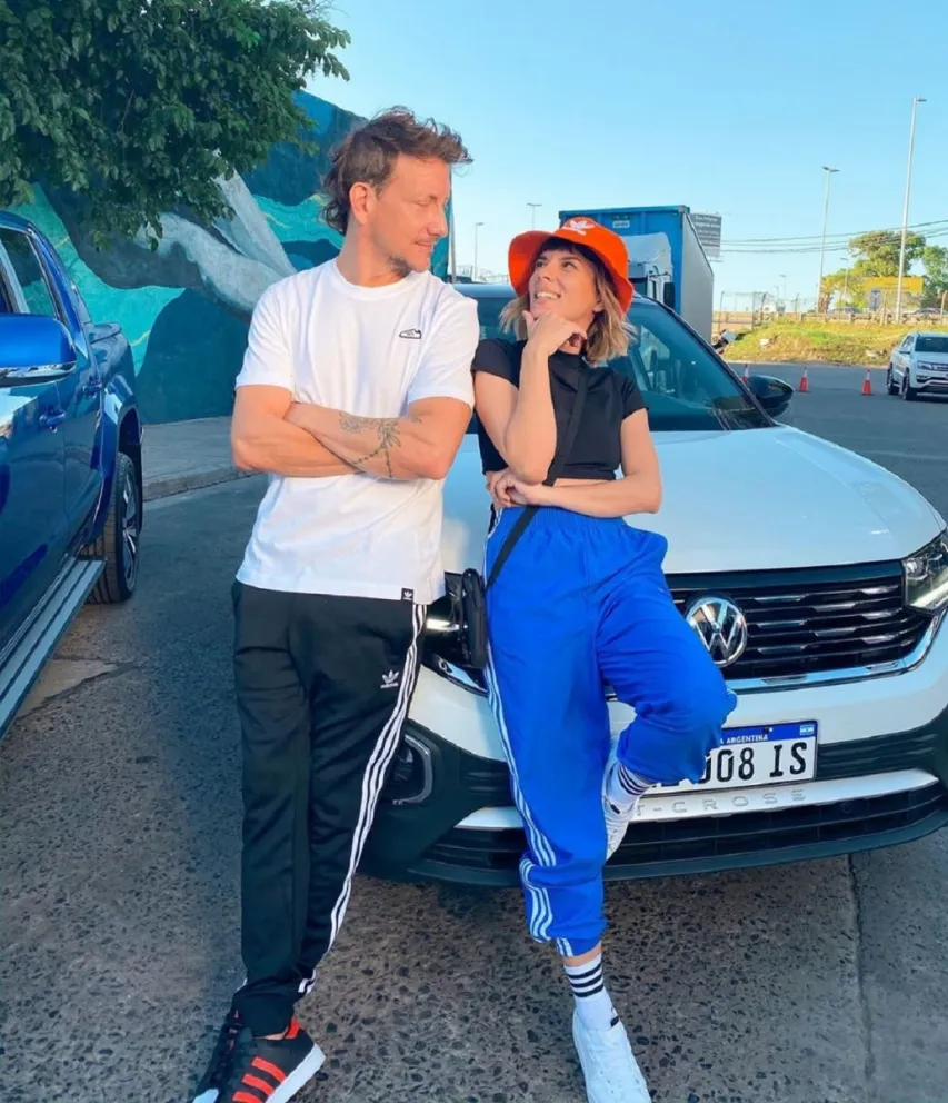 Nicolás Vázquez y Gimena Accardi. Fuente: (Instagram)