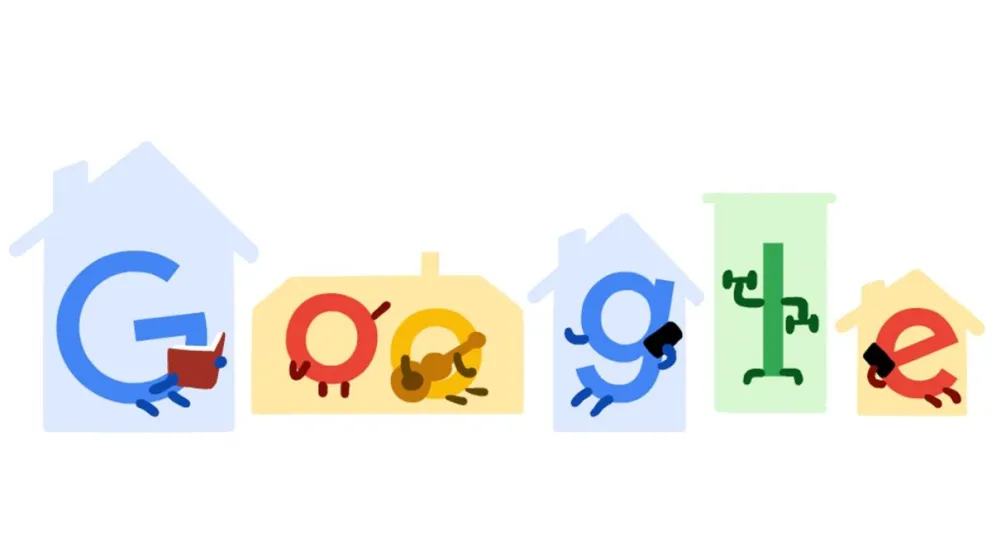 “Quedate en casa”: el doodle de Google que lucha con el coronavirus