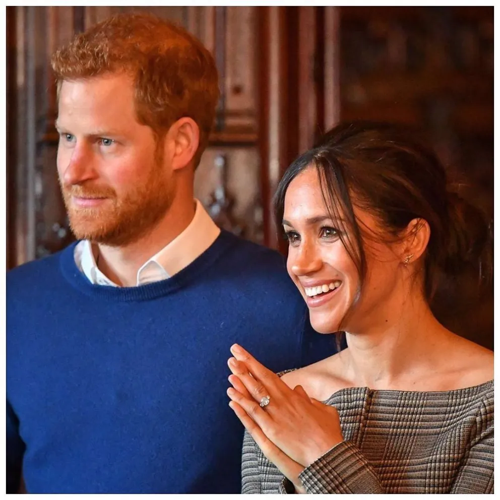 El Príncipe Harry y Meghan Markle. Fuente: Twitter