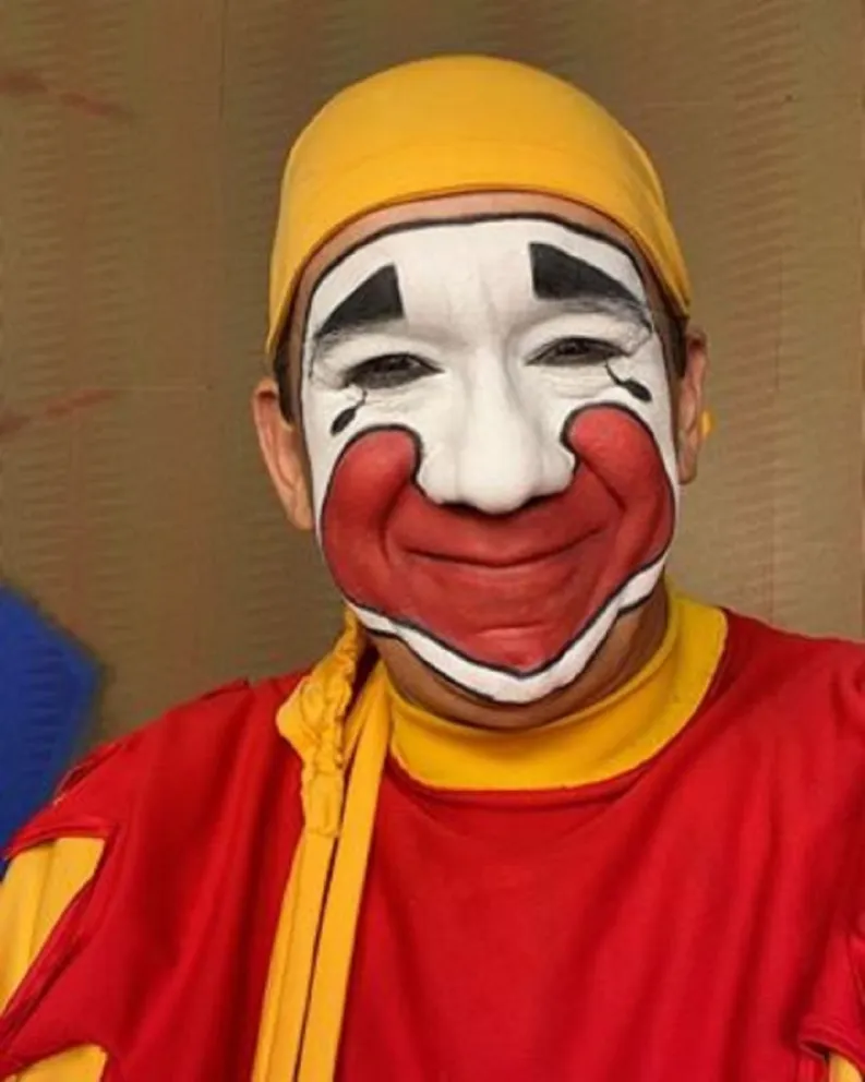 El payaso . Foto : Instagram
