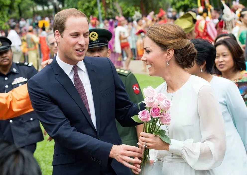 El príncipe William y Kate Middleton. Fuente: Twitter