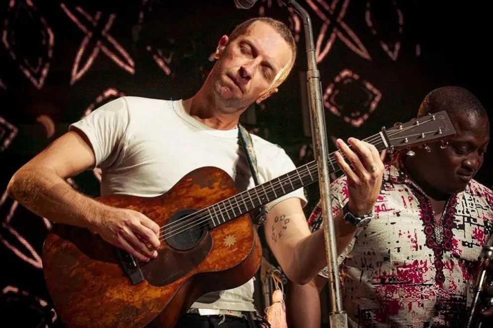 Chris Martin: Fuente: Instagram. 