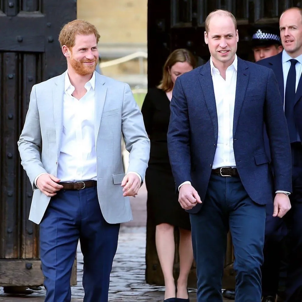El Príncipe William y el Príncipe Harry. Fuente: Instagram