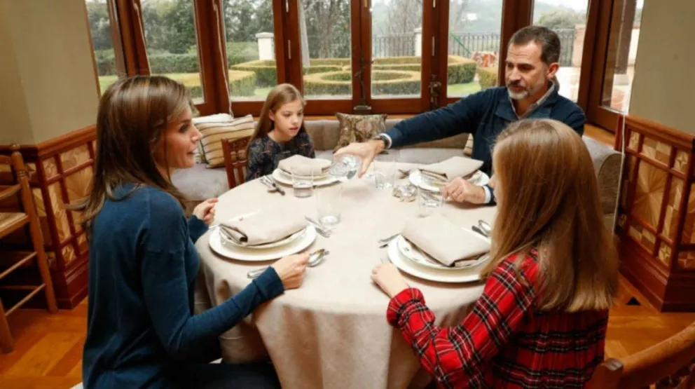 La Reina Letizia de España y su familia. Fuente: Instagram. 