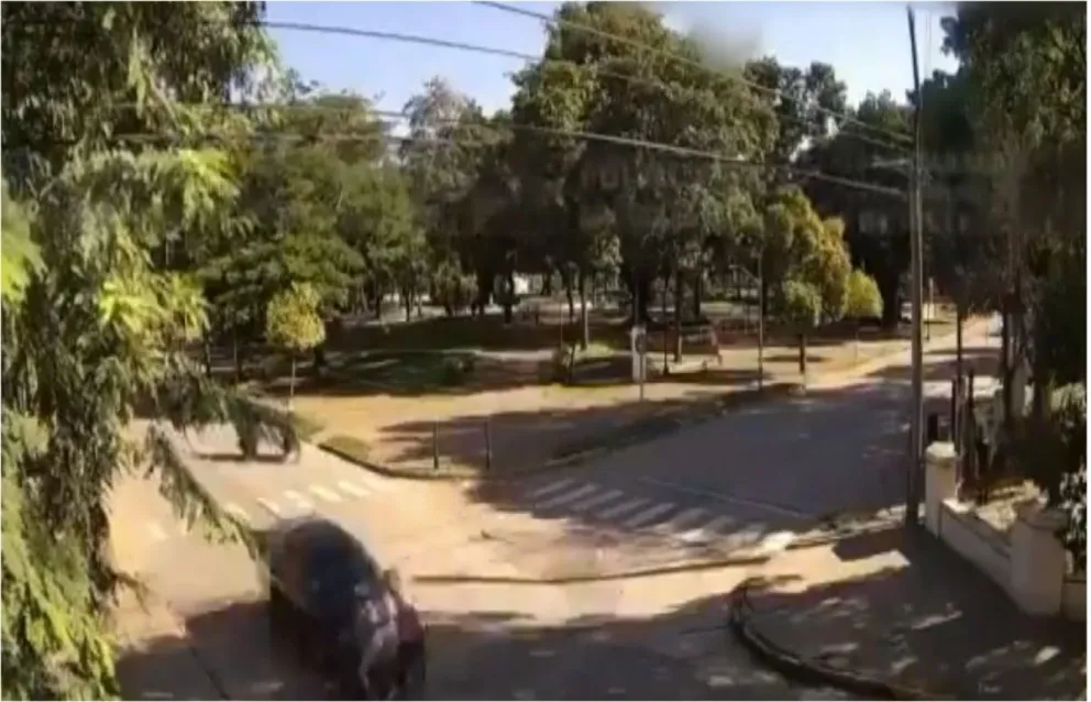 Accidente. Captura de video