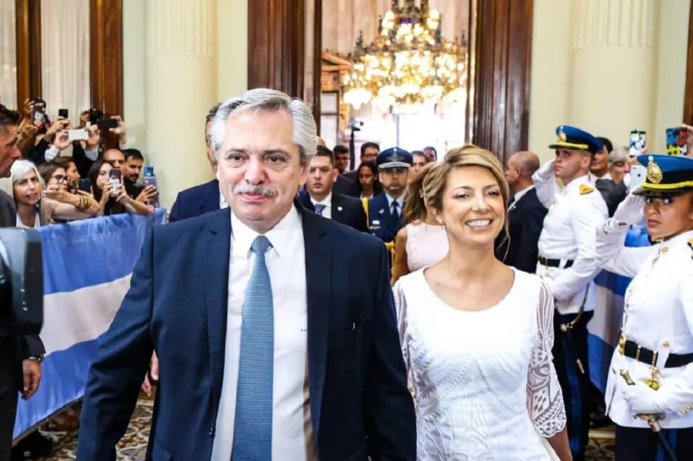 Alberto Fernández y la primera dama Fabiola Yáñez (Fuente: Instagram)