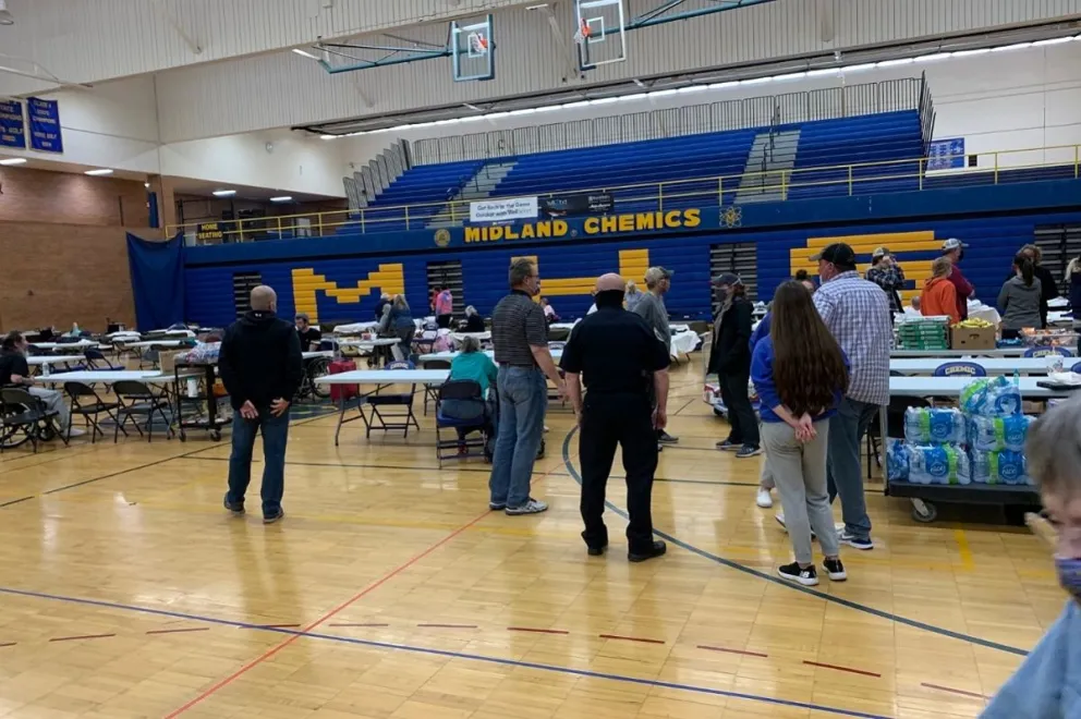 Refugios en Michigan Midland por la ruptura de un dique: Fuente: Twitter.