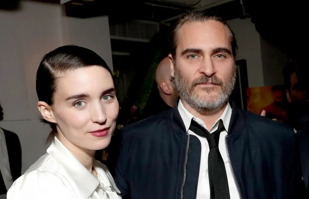 Joaquin Phoenix y Rooney Mara. Fuente: (Twitter)