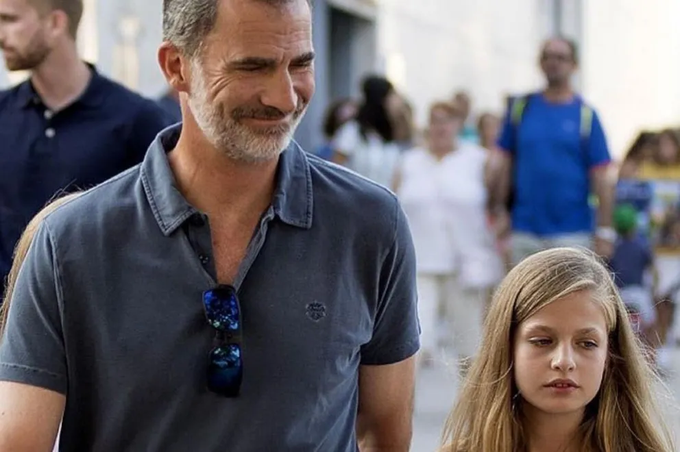Rey Felipe de España y la princesa Leonor: Fuente: Instagram.