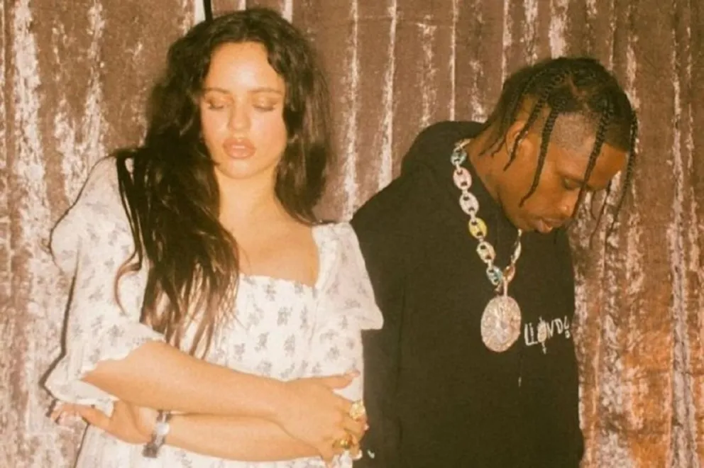 Rosalía y Travis Scott. Fuente: instagram