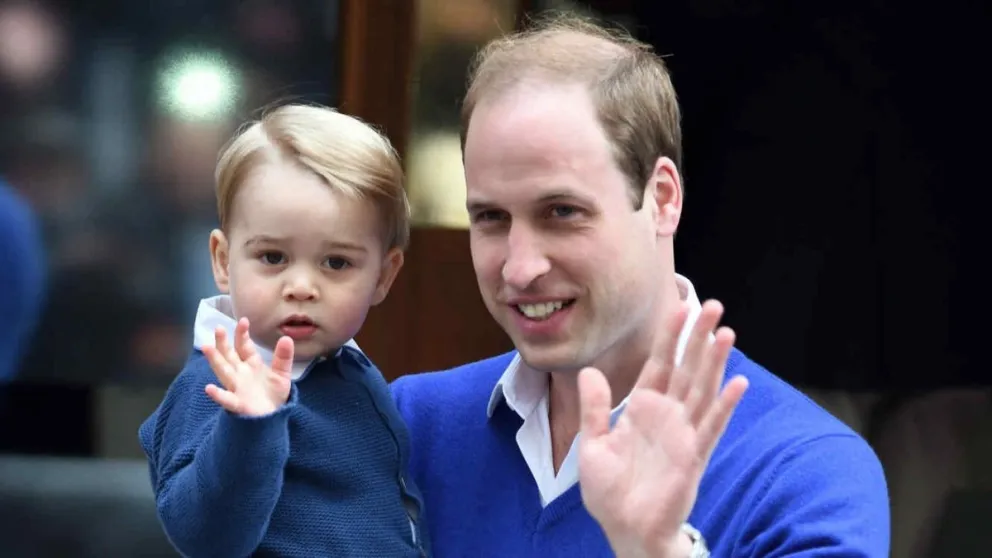 El príncipe William y el pequeño George. Fuente: Instagram
