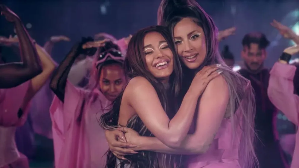 Lady Gaga y Ariana Grande. Fuente. Twitter