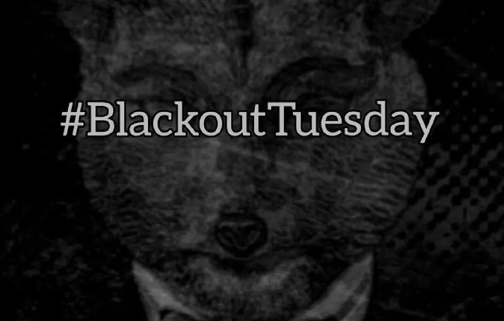 #BlackoutTuesday Fuente (Instagram)