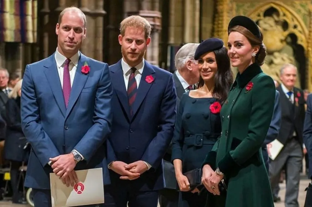 Los duques de Cambridge y Sussex: Fuente: Instagram. 
