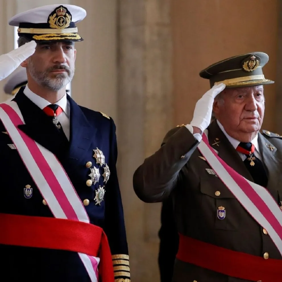 Rey Juan Carlos y Felipe VI. Fuente (Instagram)