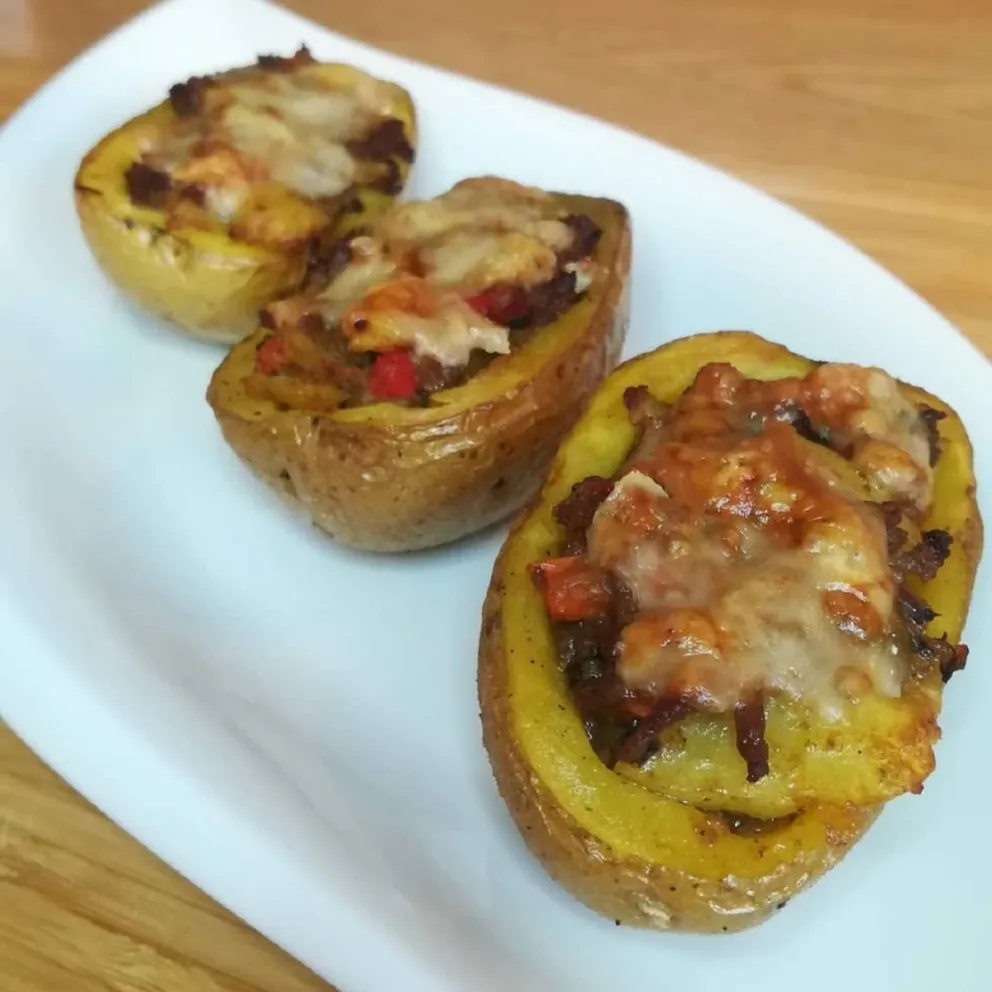 Papas rellenas al horno (Fuente: Instagram)