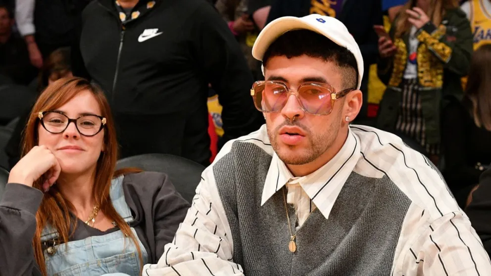 Bad Bunny y su novia. Fuente: Instagram 