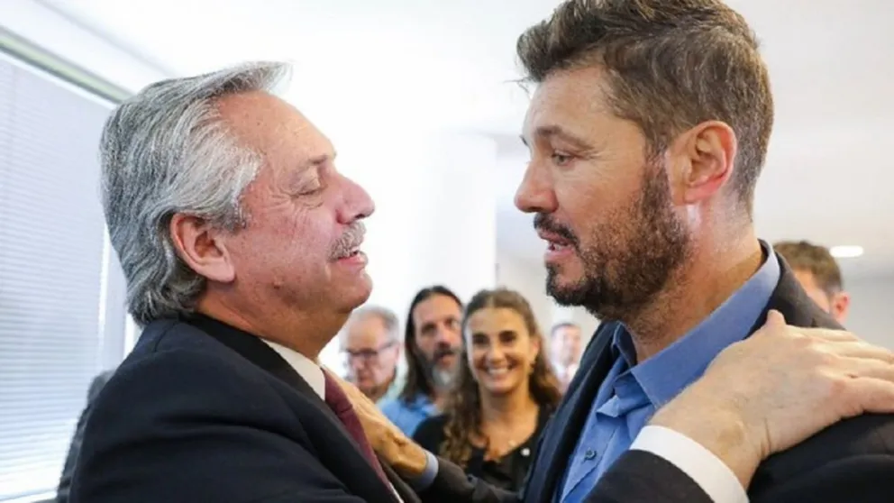 Alberto Fernández y Marcelo Tinelli. Fuente: twitter
