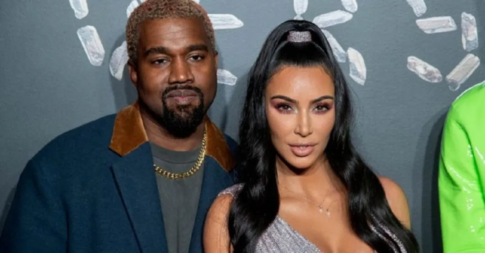 Kanye West y Kim Kardashian. Fuente: twitter