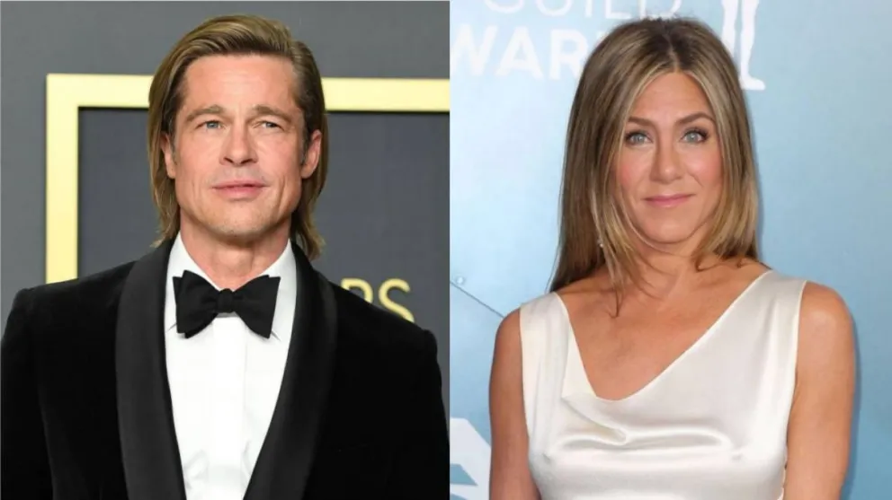Brad Pitt y Jennifer Aniston. Fuente: Instagram