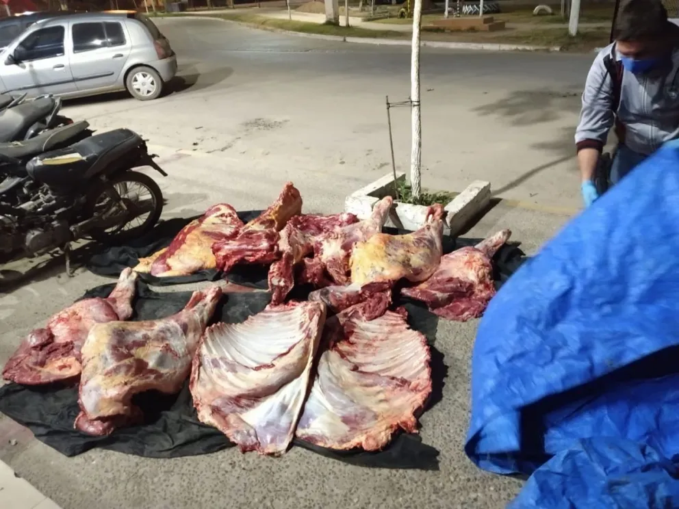 Carne. Fuente: Prensa de la Policía de Salta