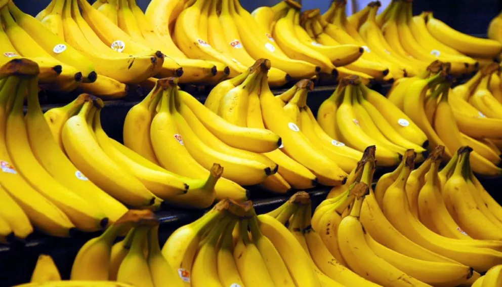 Bananas en un supermercado. Fuente: Instagram 