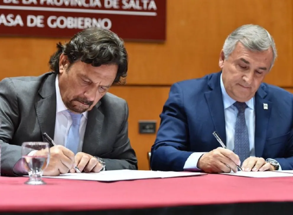 Gustavo Sáenz - Gerardo Morales. Fuente: Twitter