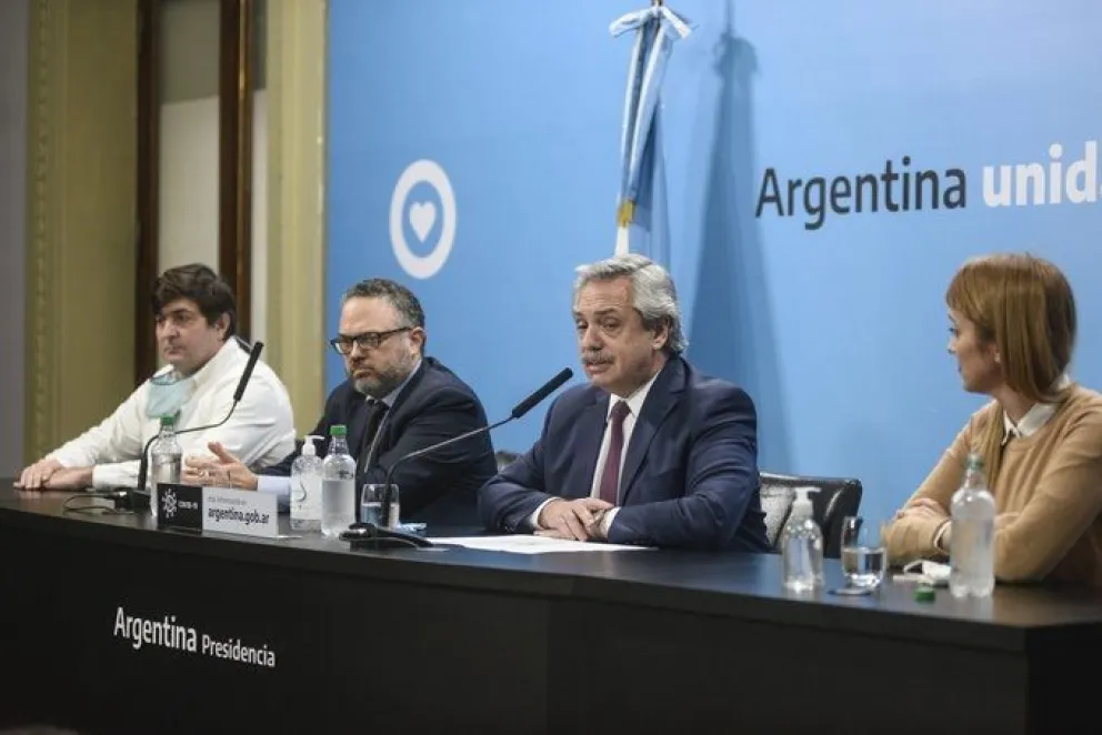 Alberto Fernández  en conferencia de prensa  Fuente: Twitter