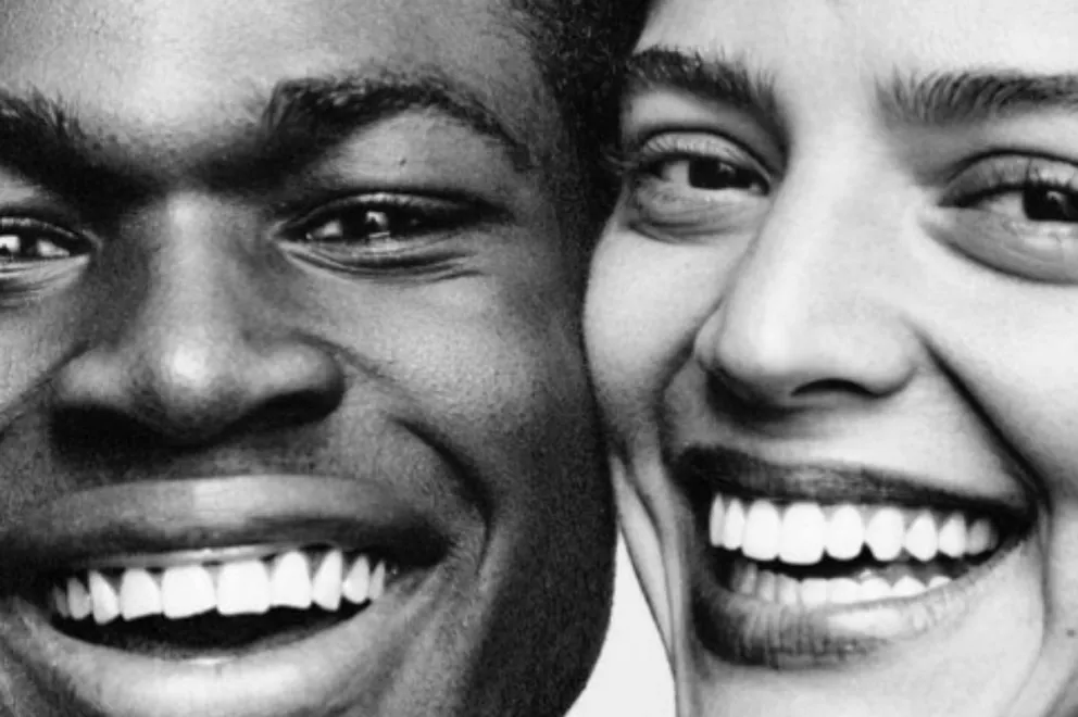 Calu Rivero y un modelo afroamericano: Fuente: Instagram. 