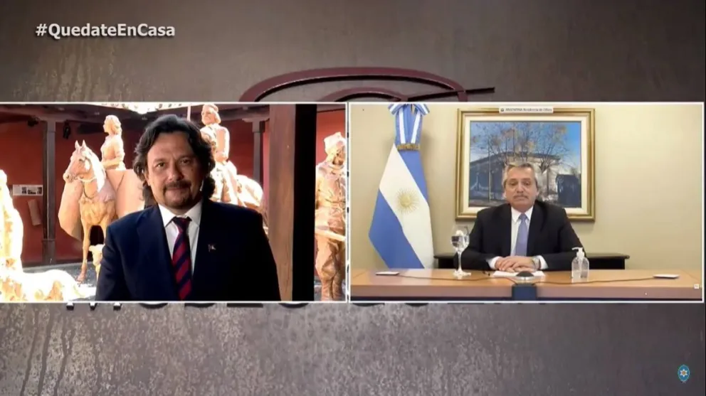 El Presidente y el Gobernador Sáenz mantuvieron una reunión virtual en homenaje a Güemes