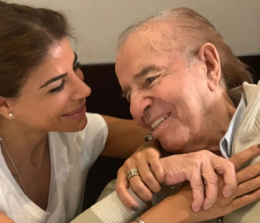 Carlos Menem y Zulemita Fuente (Instagram)