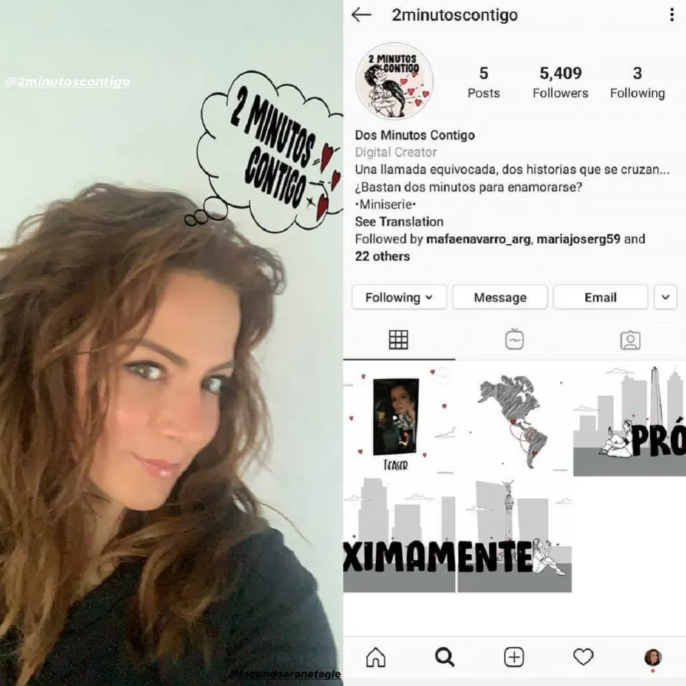 2 Minutos contigo Fuente:(Instagram)