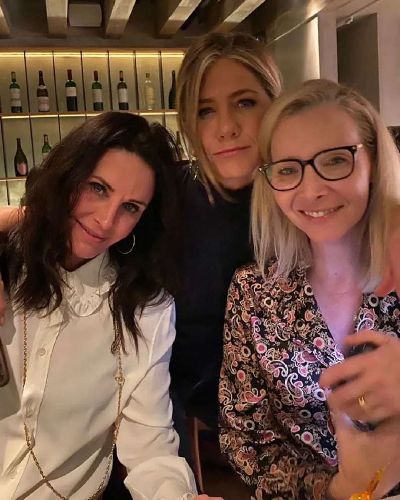 Lisa Kudrow, Jennifer Aniston y Courtney Cox. Fuente (Instagram)