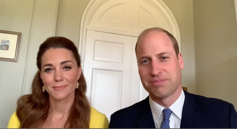El príncipe William y Kate Middleton. Fuente: Twitter