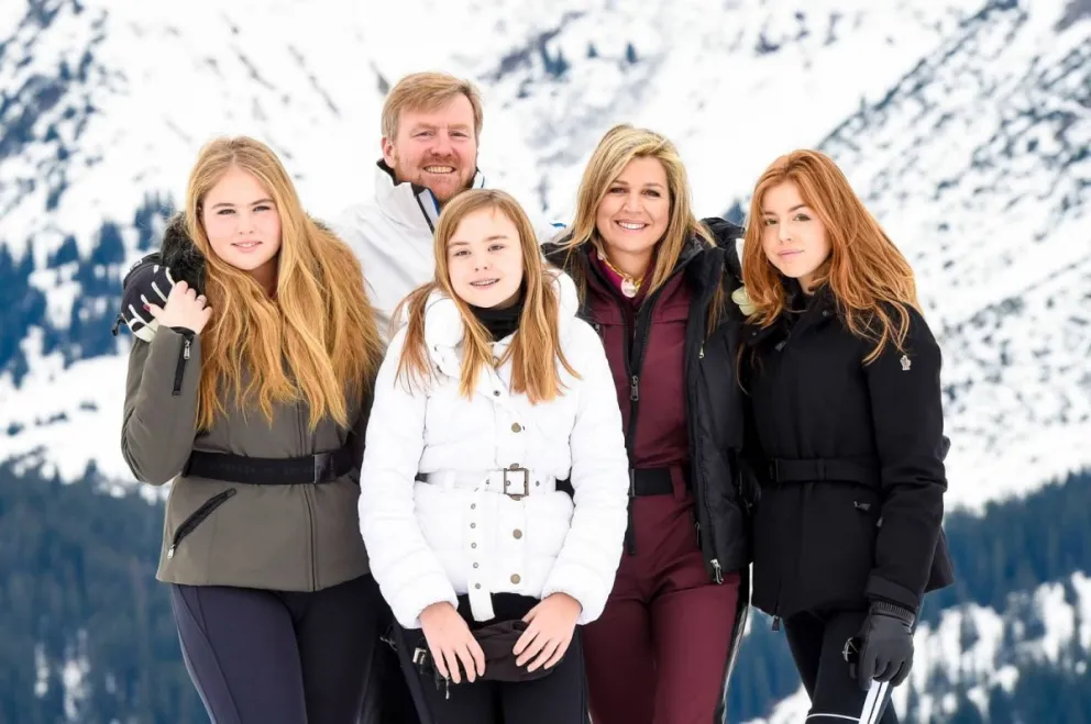 La Reina Máxima de Holanda y su familia. Fuente: Instagram