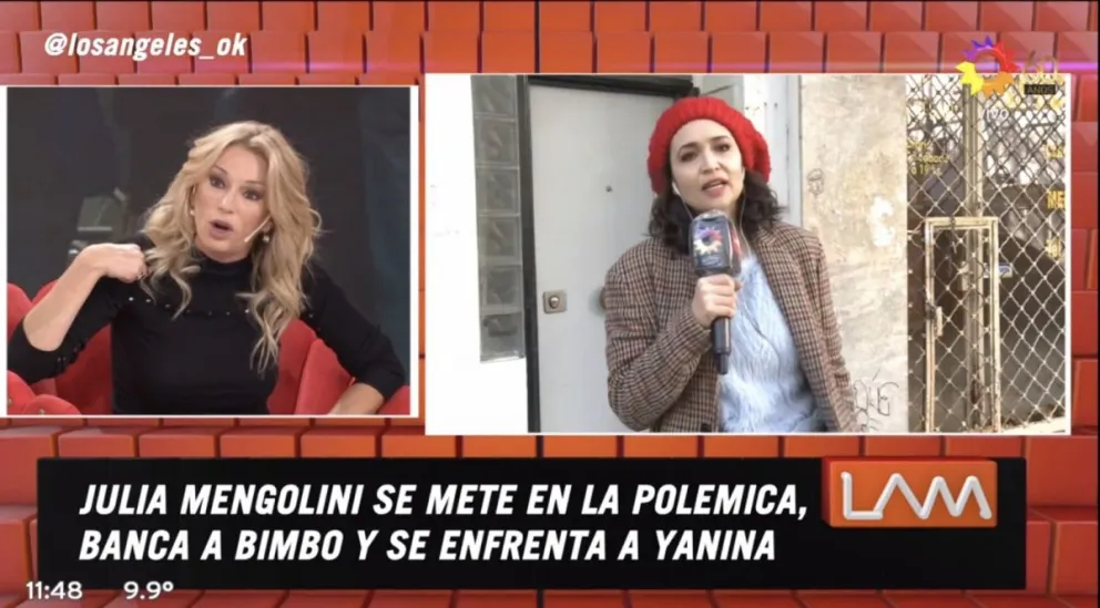 Yanina Latorre y Julia Mengolini. Fuente (Twitter)