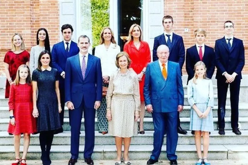 Familia del Rey de España: Fuente: Instagram. 