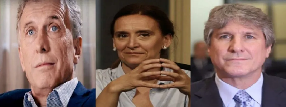Mauricio Macri, Gabriela Michetti y Amado Boudou