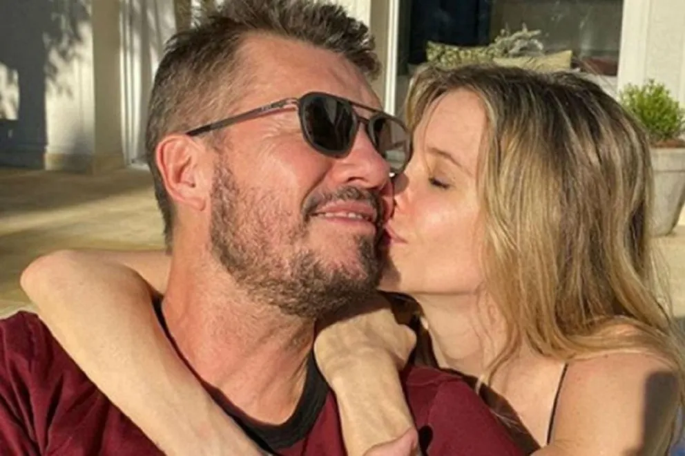 Marcelo Tinelli y Guillermina Valdés. Fuente: twitter