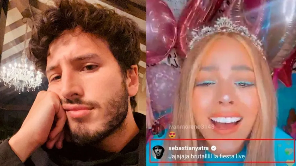 Danna Paola y Sebastián Yatra. Fuente: Instagram