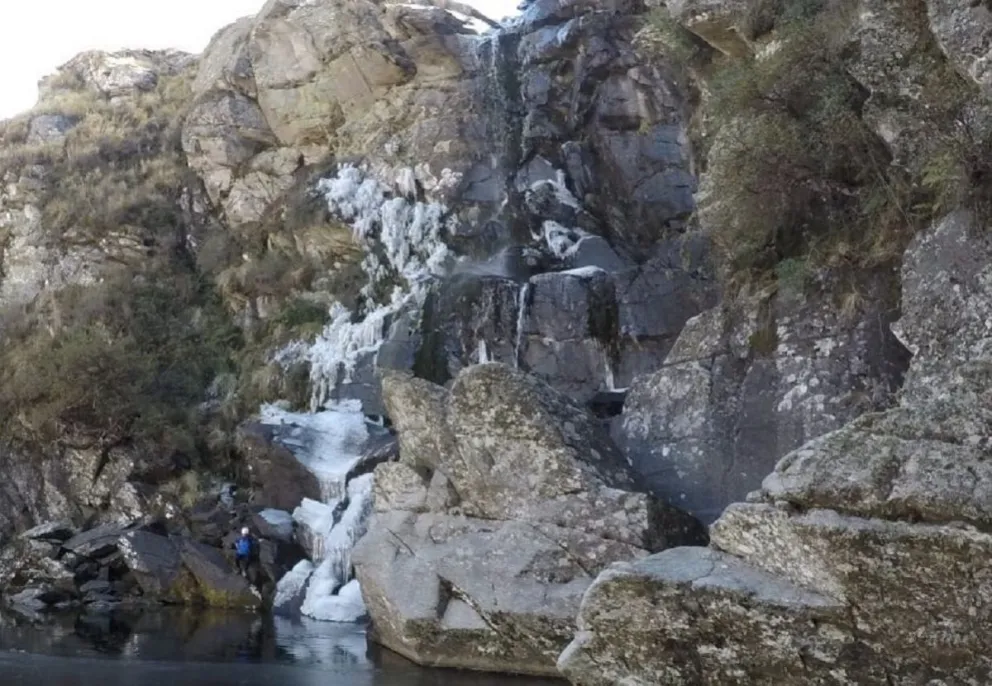 Cascada Salto del Tigre, Calamuchita, Córdoba. Fuente (Twitter)