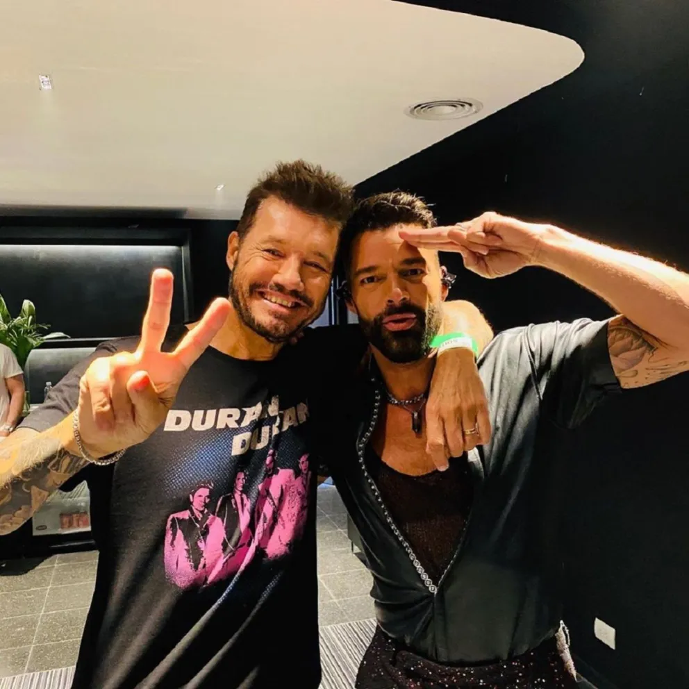 Marcelo Tinelli y Ricky Martin. Fuente (Instagram)