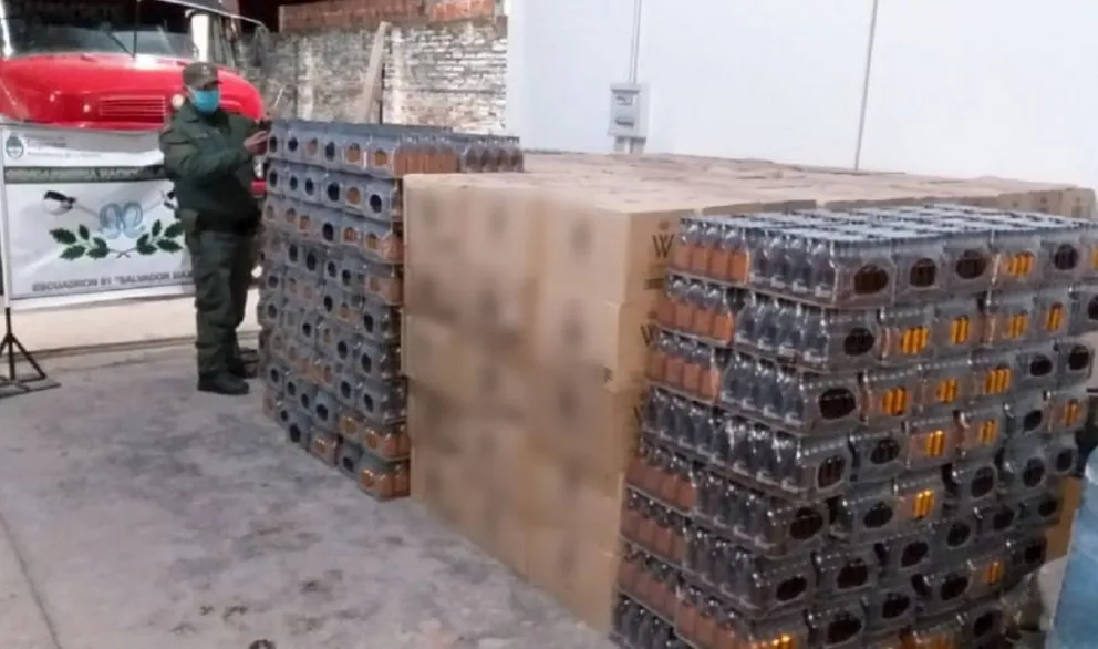 Gendarmeria secuestró whisky
