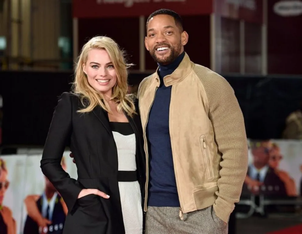 Margot Robbie y Will Smith