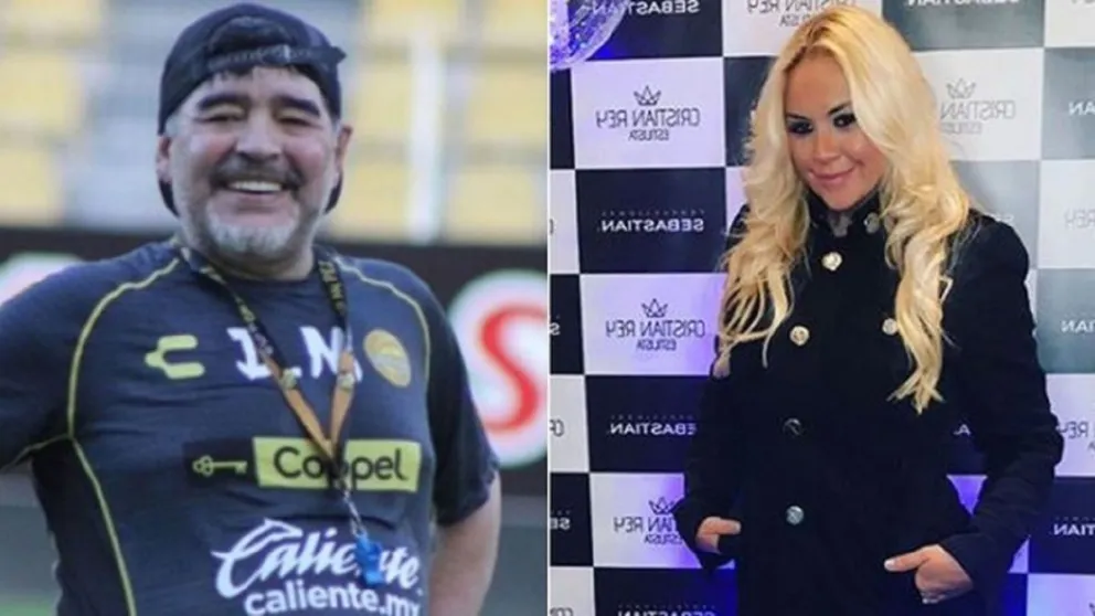 Diego Maradona / Verónica Ojeda. Fuente: twitter