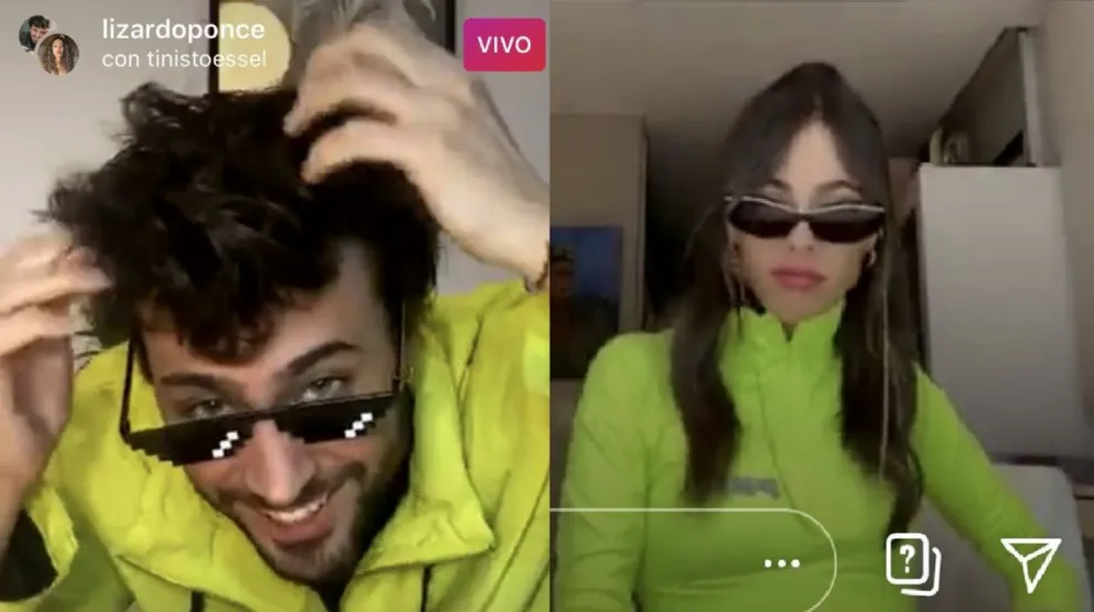 Lizardo Ponce y Tini Stoessel Fuente:(Twitter)