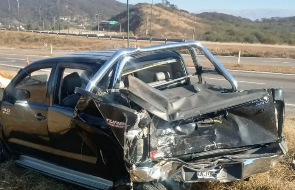 Fuerte choque a pocos metros del ex peaje Aunor