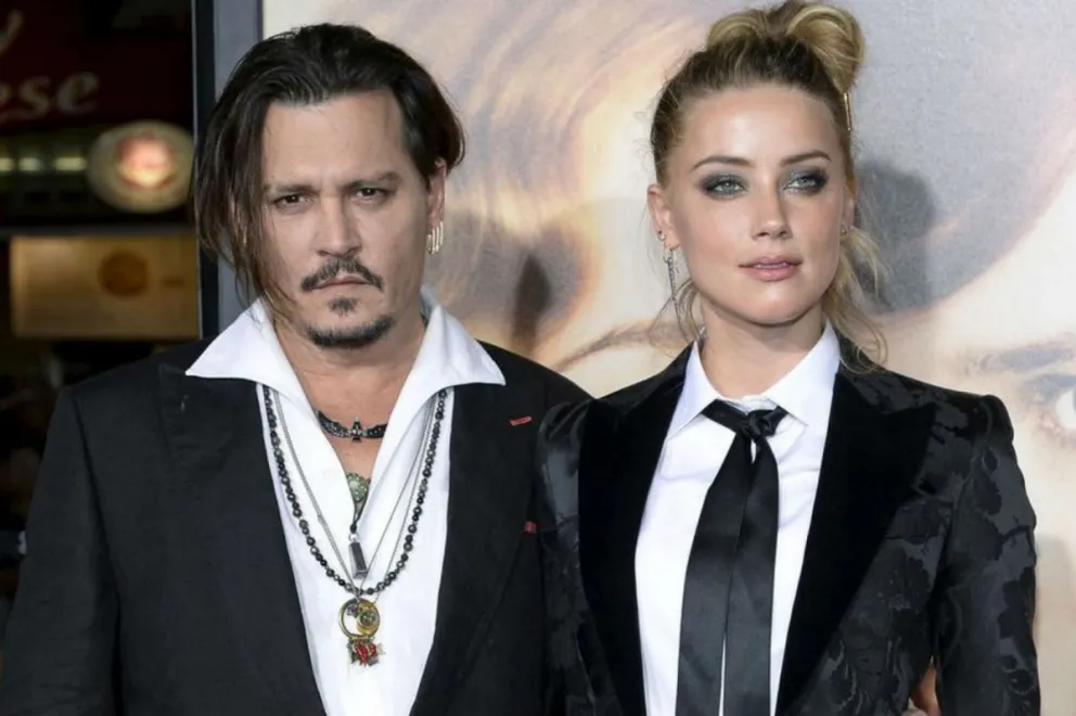 Johnny Depp y Amber Heard. Fuente: Instagram